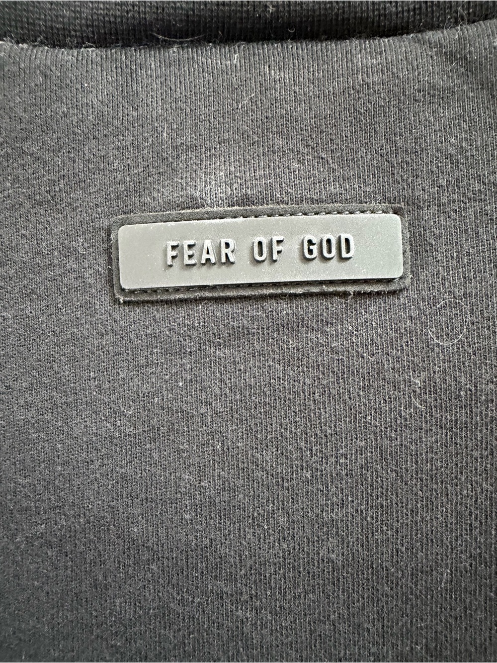 Fear of God Essentials Black Crewneck Sweatshirt - Picture 4 of 8